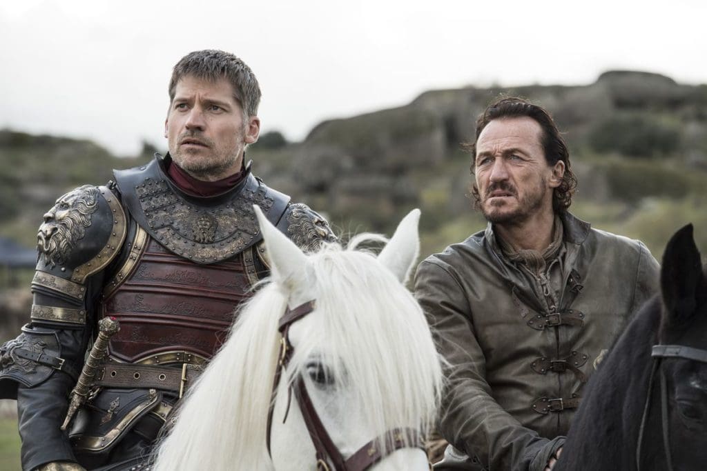 Jamie and Bronn in Game of Thrones Spoils of War