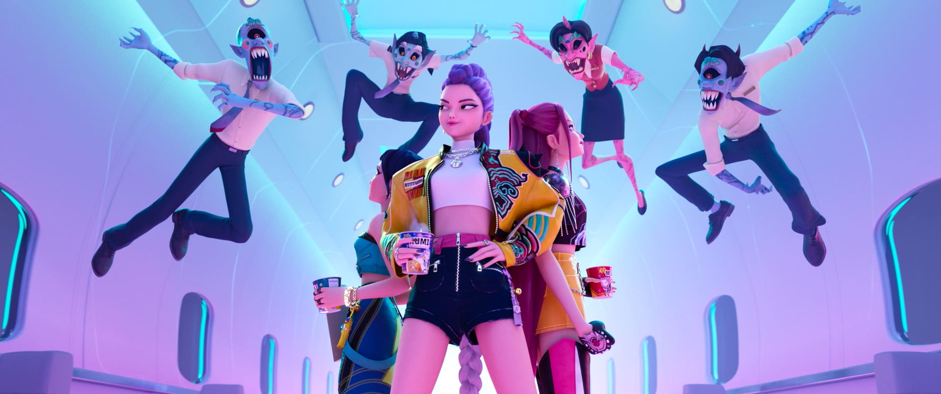 KPOP DEMON HUNTERS - When they aren't selling out stadiums, Kpop superstars Rumi, Mira and Zoey use their secret identities as badass demon hunters to protect their fans from an ever-present supernatural threat. Together, they must face their biggest enemy yet – an irresistible rival boy band of demons in disguise.