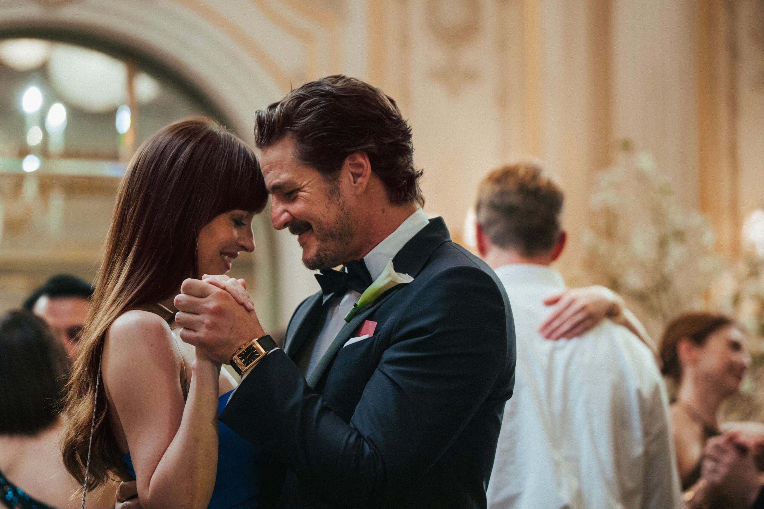 Dakota Johnson and Pedro Pascal in Celine Song's MATERIALISTS.