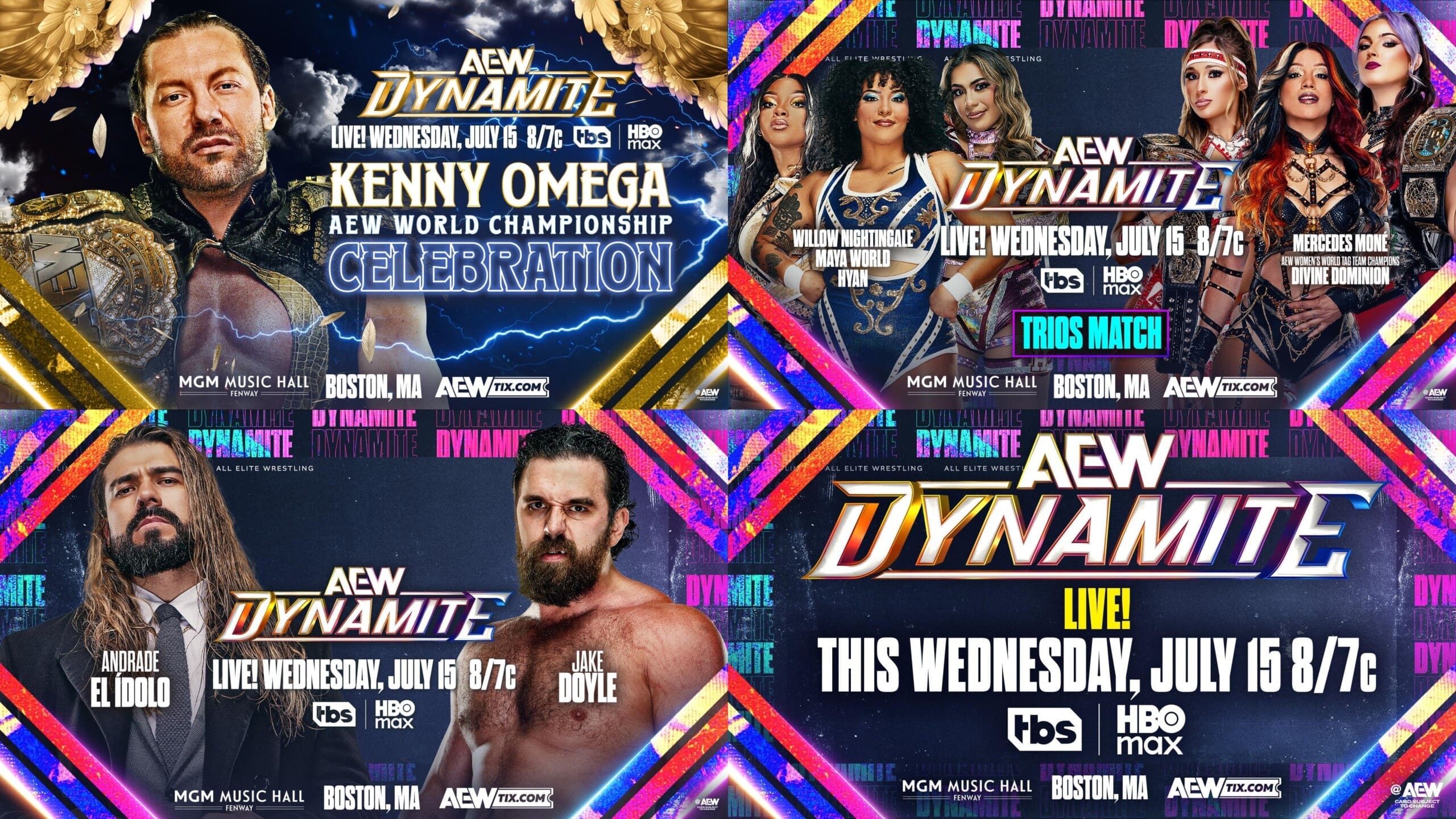 AEW Dynamite Card July 15, 2026